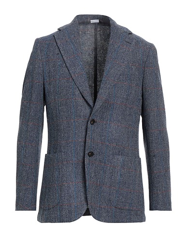 GIAMPAOLO Blazer Slate blue 100% Virgin Wool