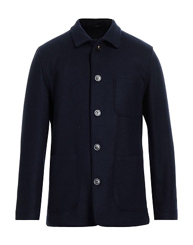 LARDINI Blazer Navy blue 53% Wool, 32% Silk, 15% Cashmere