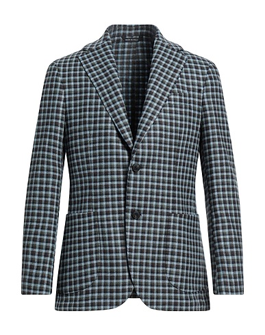 GIAMPAOLO Blazer Sky blue 70% Wool, 25% Polyamide, 5% Polyester