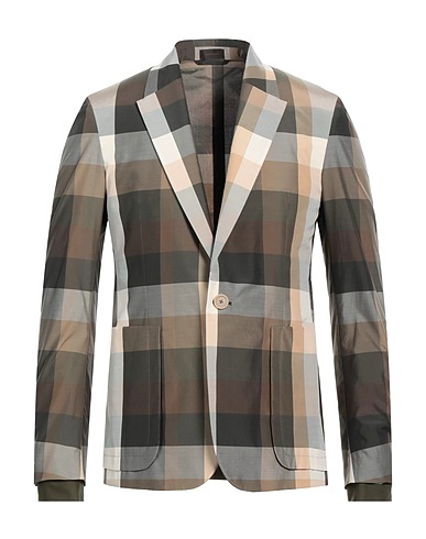 ZEGNA Blazer Military green 52% Cotton, 48% Silk