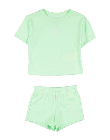 JORDAN Kinderkleidung-Set JORDAN ESSENTIALS SHORT SET
 Säuregrün 60% Baumwolle, 40% Polyester