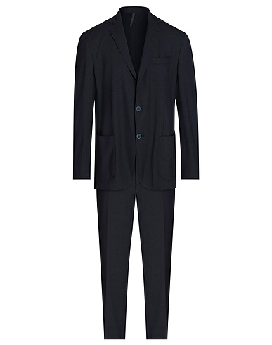 SANTANIELLO Suits Midnight blue 54% Polyester, 44% Wool, 2% Elastane