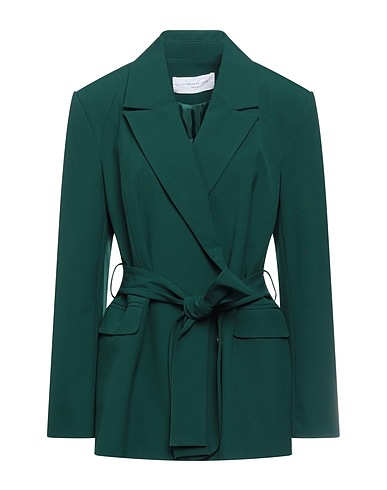 COLLECTORS CLUB Blazer Dark green 67% Polyester, 29% Viscose, 4% Elastane