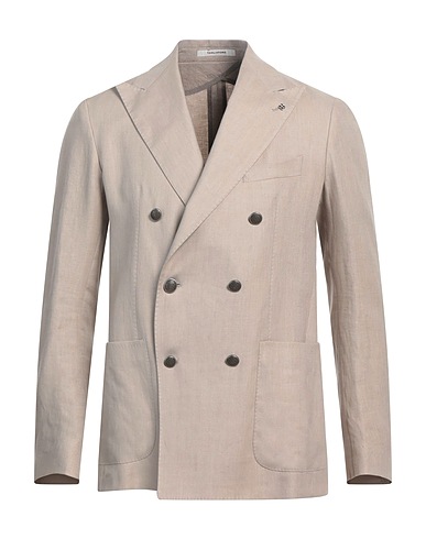 TAGLIATORE Blazer Light grey 100% Linen