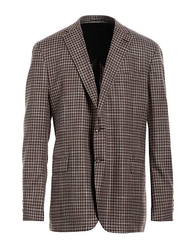 LARDINI Blazer Brown 90% Wool, 10% Silk