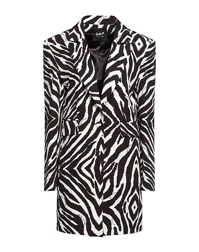 GIULIA N COUTURE Giacca Nero 88% Poliestere, 12% Elastan