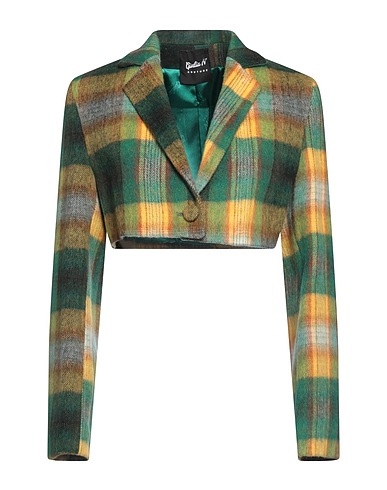 GIULIA N COUTURE Blazer Green 45% Acrylic, 30% Polyester, 20% Wool, 5% Other Fibres