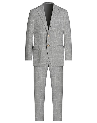 CARUSO Suits Grey 72% Wool, 28% Silk