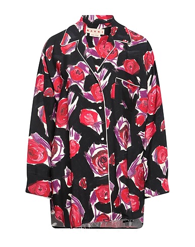 MARNI Floral shirts & blouses Black 100% Viscose