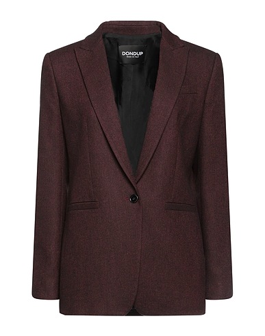 DONDUP Blazer Burgundy 34% Polyester, 33% Viscose, 32% Wool, 1% Elastane