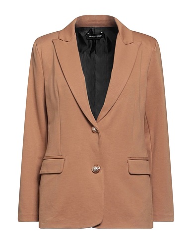 VANESSA SCOTT Giacca Marrone 65% Viscosa, 30% Poliammide, 5% Elastan