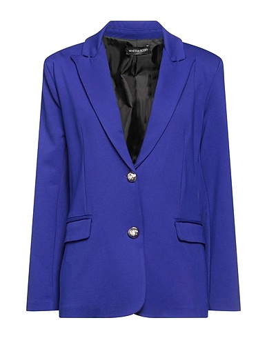 VANESSA SCOTT Giacca Viola scuro 65% Viscosa, 30% Poliammide, 5% Elastan