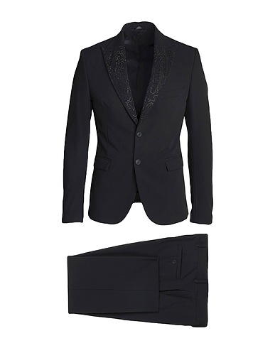 UNGARO Suits Black 70% Polyester, 24% Viscose, 6% Elastane