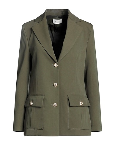 VICOLO Giacca Verde militare 76% Poliestere, 21% Viscosa, 3% Elastan
