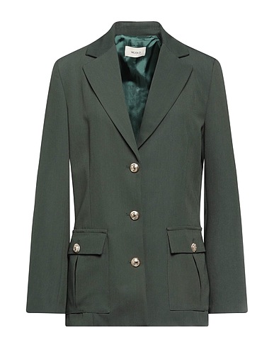 VICOLO Blazer Dark green 76% Polyester, 21% Viscose, 3% Elastane