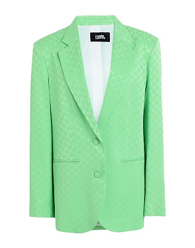 KARL LAGERFELD Blazer HUN'S PICK MONOGRAM BLAZER
 Green 69% Acetate, 31% Viscose