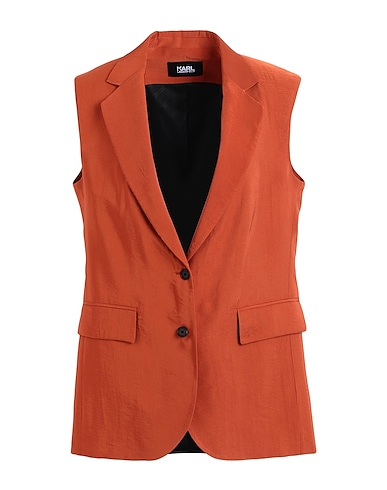 KARL LAGERFELD Blazer TAILORED GILET
 Brick red 84% Acetate, 16% Polyamide