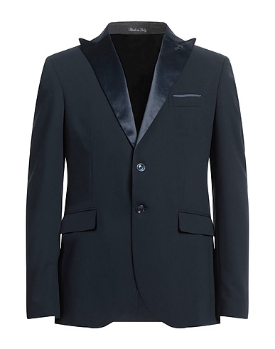 ELIO SANTINI Firenze Blazer Blu navy 70% Poliestere, 24% Viscosa, 6% Elastan