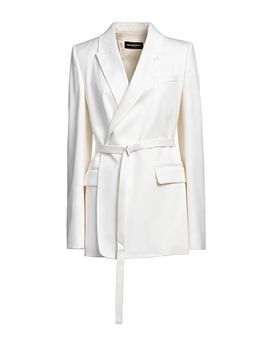 ANN DEMEULEMEESTER Blazer Cream 98% Virgin Wool, 2% Polyamide