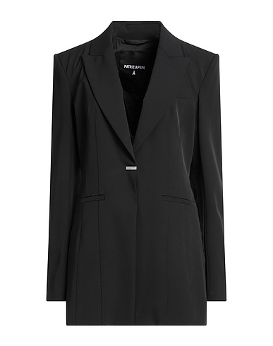 PATRIZIA PEPE Blazer Black 89% Polyester, 11% Elastane