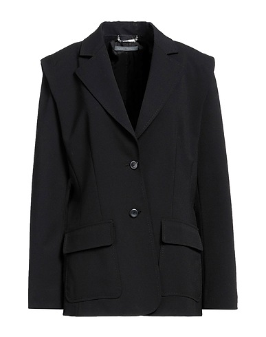 ALBERTA FERRETTI Blazer Black 53% Polyester, 44% Virgin Wool, 3% Elastane