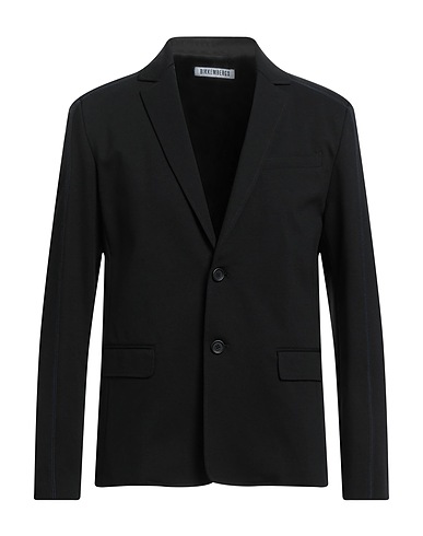 BIKKEMBERGS Blazer Black 52% Cotton, 40% Polyamide, 8% Elastane
