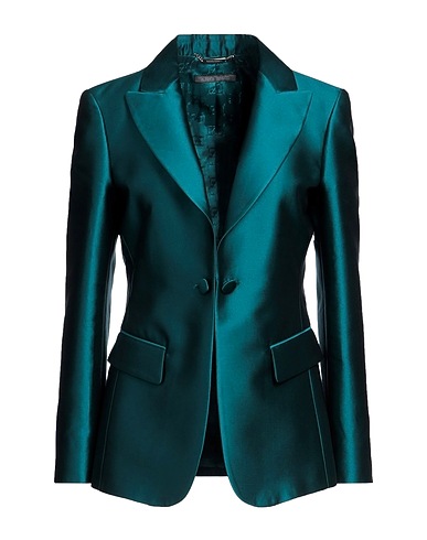 ALBERTA FERRETTI Blazer Deep teal 85% Polyester, 15% Silk