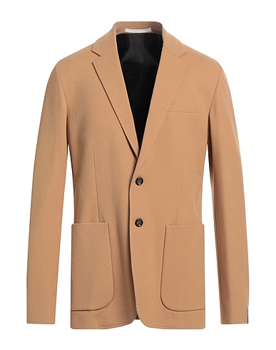 PAOLO PECORA Blazer Camel 69% Viscose, 25% Polyamide, 6% Elastane