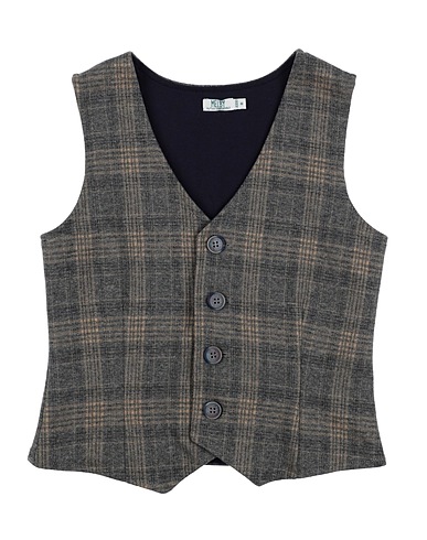 MELBY Waistcoat Grey 57% Polyester, 39% Cotton, 4% Elastane