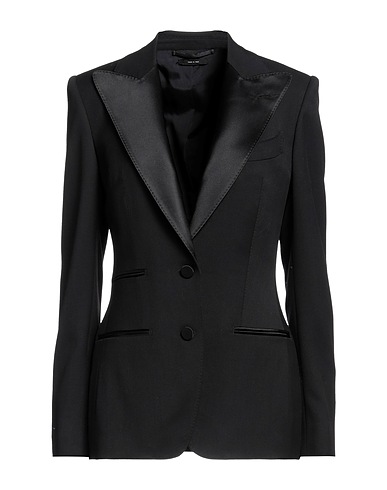 TOM FORD Blazer Black 100% Virgin Wool