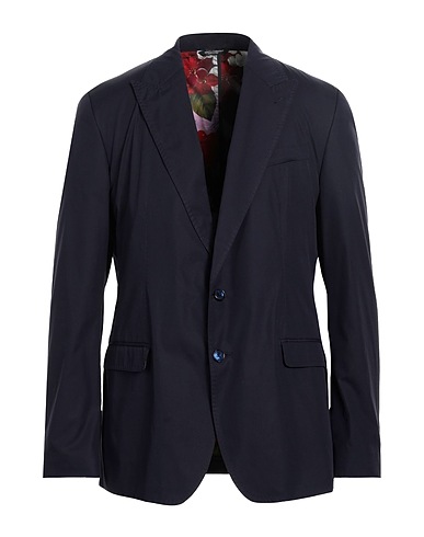 DOLCE&GABBANA テーラードジャケット ネイビー コットン 100%