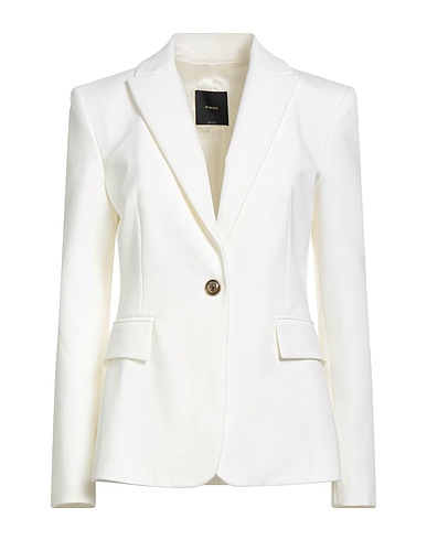 PINKO Blazer White 67% Viscose, 28% Polyamide, 5% Elastane, Acetate, Polyester