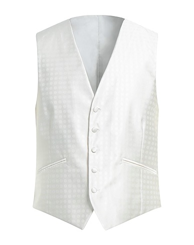 MANUEL RITZ Waistcoat Ivory 100% Polyester