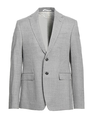 GRIFONI Blazer Grey 98% Virgin Wool, 2% Elastane