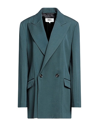 MM6 MAISON MARGIELA Blazer Deep teal 54% Virgin Wool, 46% Viscose