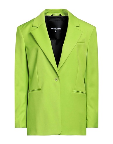 PATRIZIA PEPE Giacca Verde chiaro 67% Poliestere, 31% Viscosa, 2% Elastan