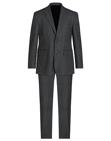 STEVE&COLLINS Suits Charcoal 100% Virgin Wool
