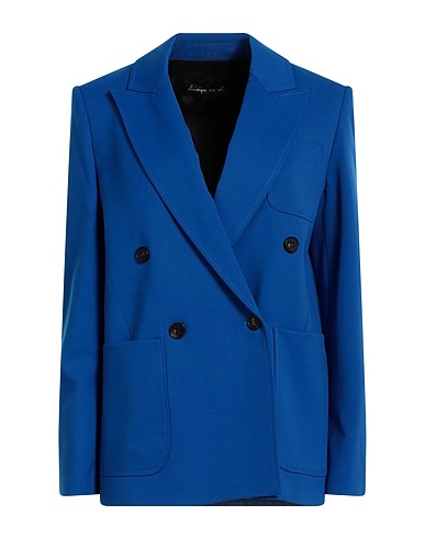 PDR PHISIQUE DU ROLE Blazer Bright blue 55% Polyester, 43% Virgin Wool, 2% Elastane, Viscose