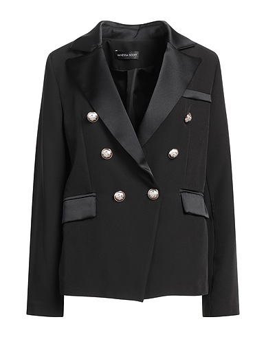 VANESSA SCOTT Blazer Black 90% Polyester, 10% Elastane