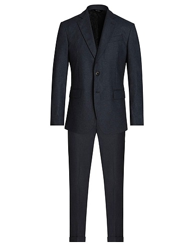 BOTTEGA MARTINESE スーツ ミッドナイトブルー ポリエステル 34% / レーヨン 33% / ウール 32% / ポリウレタン 1%