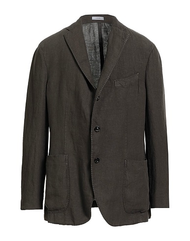 BOGLIOLI Blazer Dark brown 100% Linen