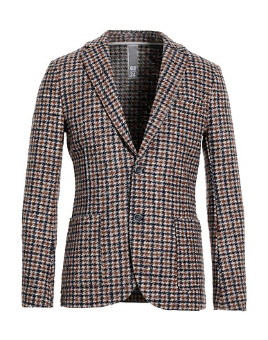 QB24 Blazer Brown 48% Polyester, 32% Virgin Wool, 20% Acrylic