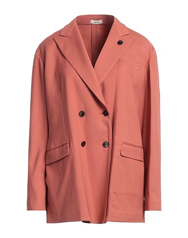 LARDINI Blazer Salmon pink 76% Viscose, 22% Cotton, 2% Rubber