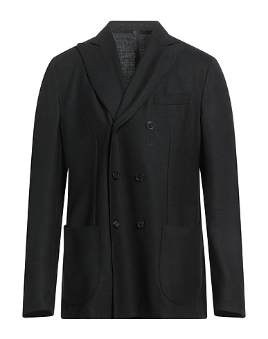 SANTANIELLO Blazer Black 54% Polyester, 44% Wool, 2% Elastane