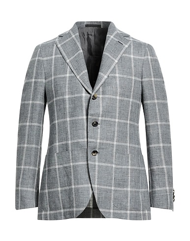 CARUSO Blazer Grey 60% Linen, 40% Wool
