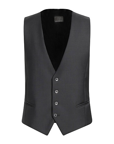 CARLO PIGNATELLI ジレ 鉛色 ウール 84% / モヘヤ 16%