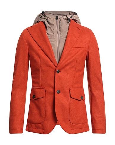 BRANDO Coat Rust 70% Wool, 25% Nylon, 5% Other Fibres