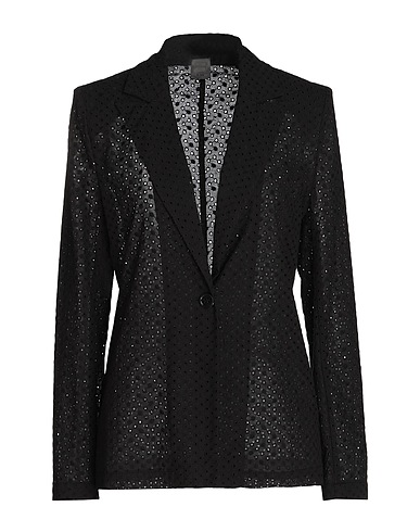 8 by YOOX Blazer COTTON LACE SUIT JACKET

 Black 100% Cotton