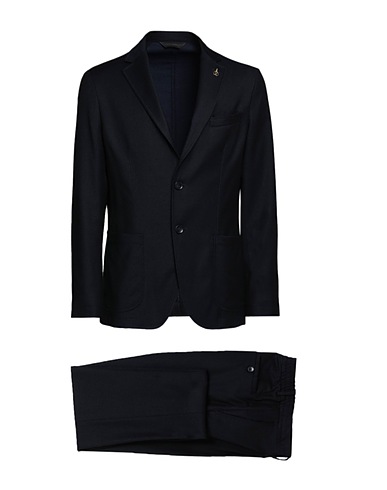 PAOLONI Suits Midnight blue 100% Virgin Wool