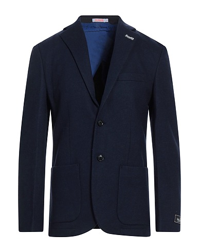 SUN 68 Blazer Navy blue 45% Polyester, 30% Wool, 25% Cotton